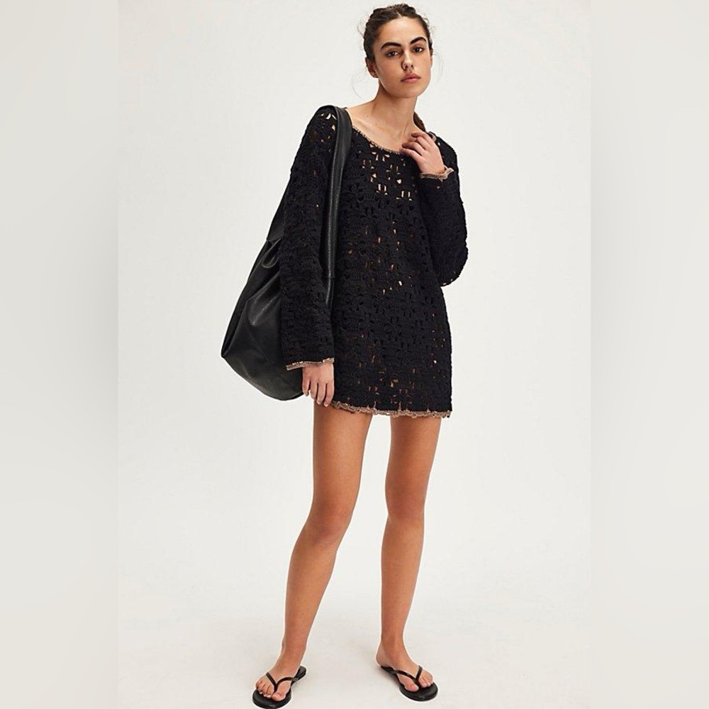 Free People Rue Crochet Tunic